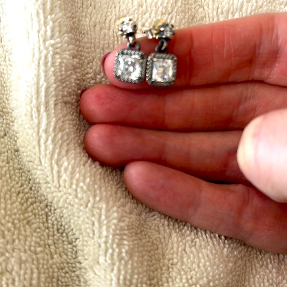 Brighton dangle square cut earrings